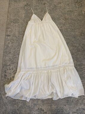 Abound White Maxi Sundress with Lace Trim